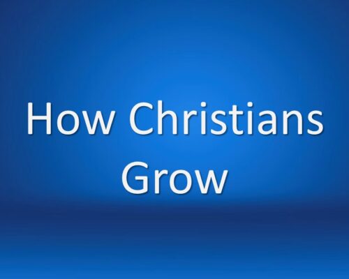 How Christians Grow