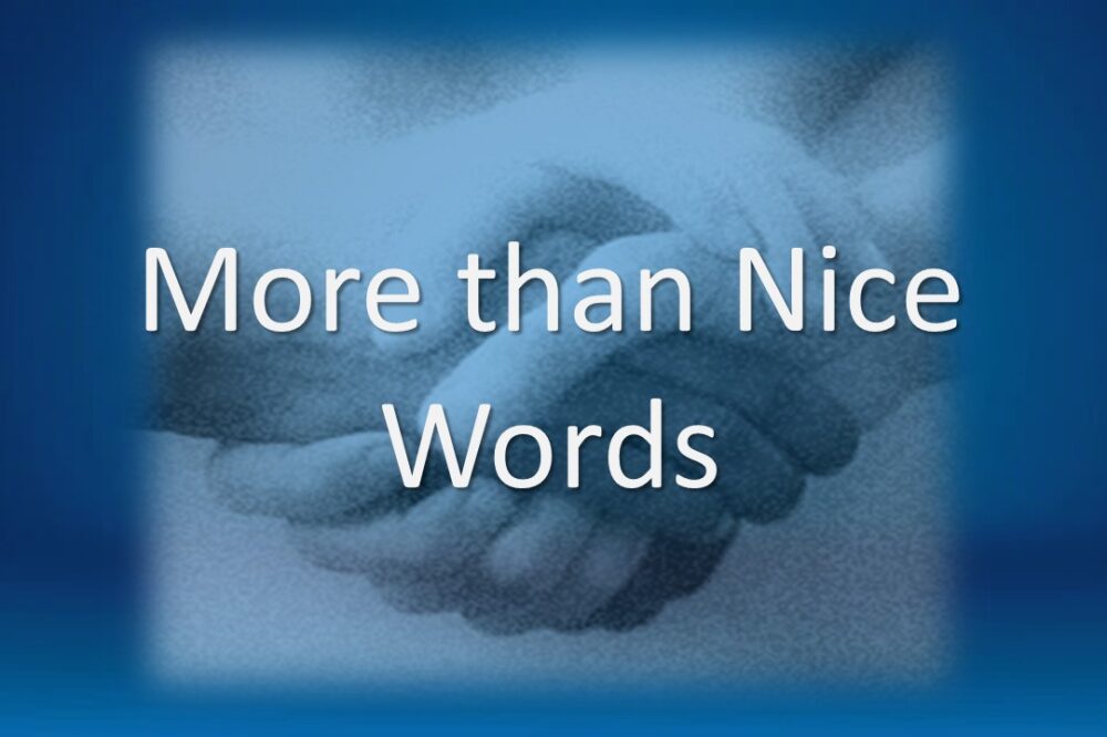 :  More Than Nice Words