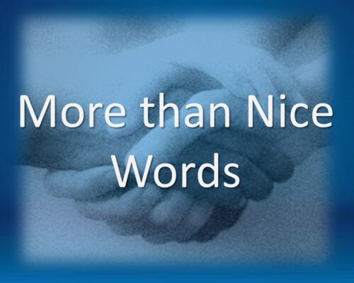 More Than Nice Words